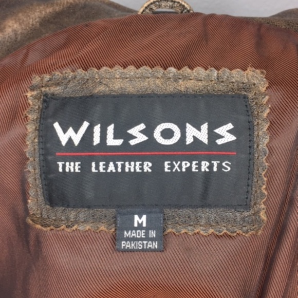 WILSONS Distressed Leather Jacket | Coat - Picture 4 of 5